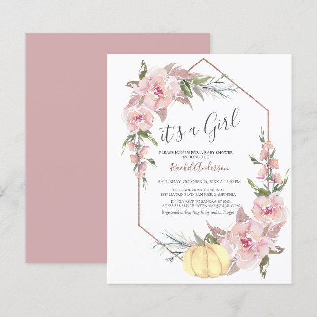 Budget Det är en inbjudan till en liten babybabyba (Fram/baksida)