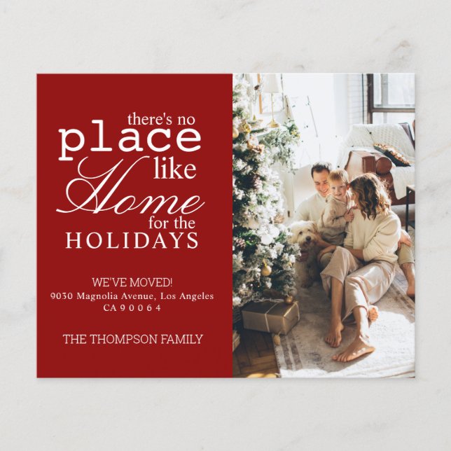 BUDGET Det finns ingen Ställe som Home Red Photo F (Framsida)