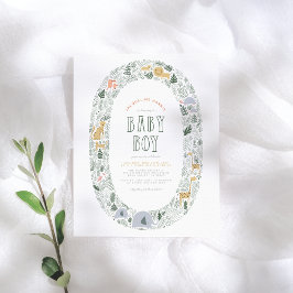 Budget Djungelsafari Djur Baby Pojke Bebis Shower