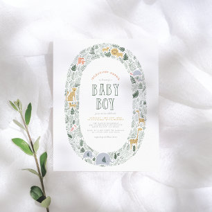 Budget Djungelsafari Djur Baby Pojke Bebis Shower