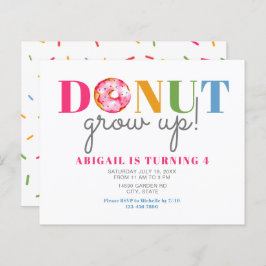 Budget Donut GroUp Cute Birthday sprinkles party