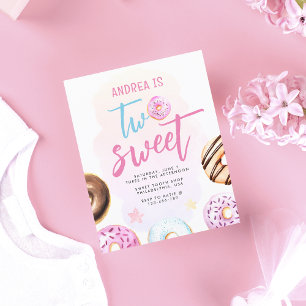 Budget Donut Två söta flickor 2:a födelsedag