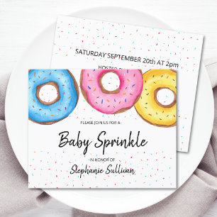 Budget Donuts Baby Sprinkle-inbjudan