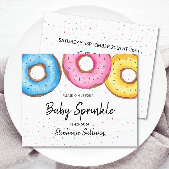 Budget Donuts Baby Sprinkle-inbjudan (Skapare uppladdad)
