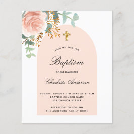 Budget dop eucalyptus rose guld blommig båge