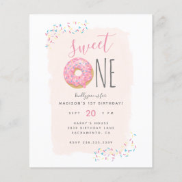 Budget Doughnut Sprinkle Sweet 1st Birthday