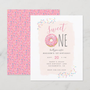 Budget Doughnut Sprinkle Sweet 1st Birthday