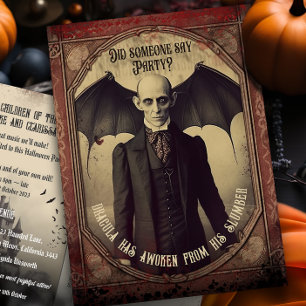 Budget Dracula Halloween-inbjudan Inbjudan Vykort