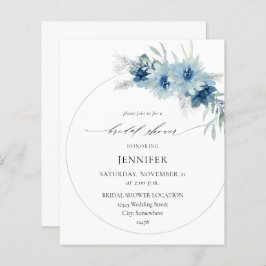 Budget Dusty Blue Boho Blommigt Ring Möhippa B