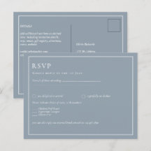 Budget Dusty Blue Monochrome-Bröllop OSA