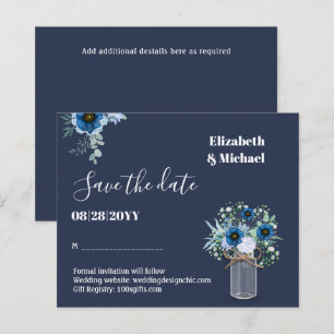 BUDGET Dusty Blue Spara Data Monochromatic Bröllop