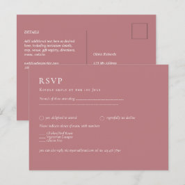 BUDGET Dusty Ro Monochrome OSA Simple Plain Vykort