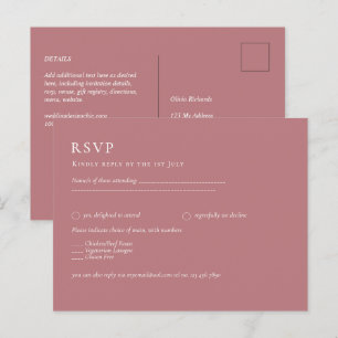 BUDGET Dusty Ro Monochrome OSA Simple Plain Vykort