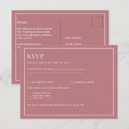 BUDGET Dusty Ro Monochrome OSA Simple Plain Vykort