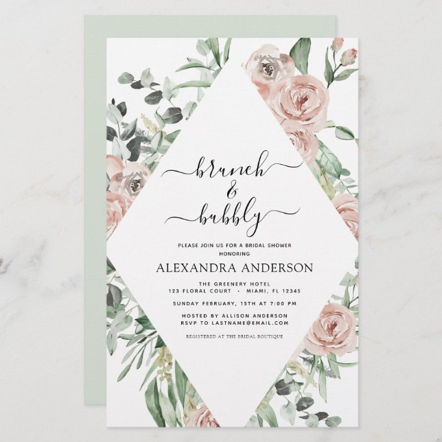 Budget Dusty Rosa Brunch & Bubly Möhippa (Fram/baksida)