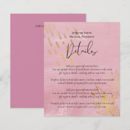 BUDGET Dusty Rosa Guld Bröllop
