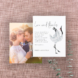 BUDGET Elegant Crane Photo Bröllop Tack