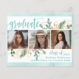 BUDGET Elegant Eucalyptus Photo Grad-meddelande