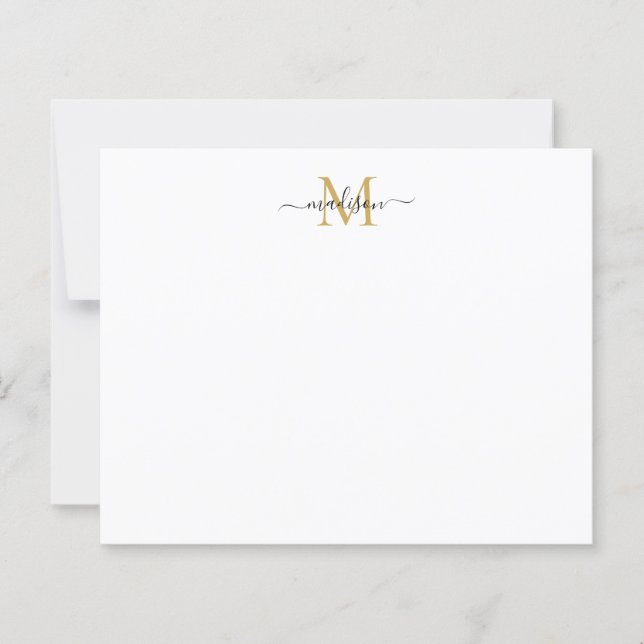 Budget Elegant Feminine Script Monogram Guld (Framsida)