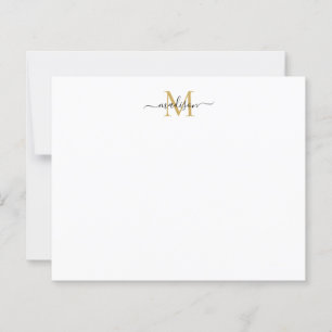 Budget Elegant Feminine Script Monogram Guld