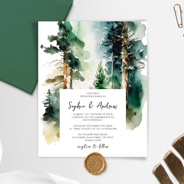Budget Elegant Forest Bröllop (Skapare uppladdad)