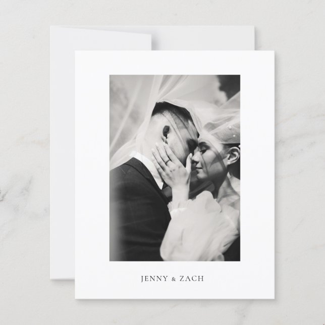 Budget Elegant Modern Script Wedding (Framsida)