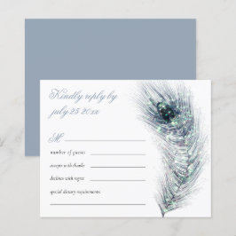 Budget Elegant peace Feather Teal Bröllop OSA