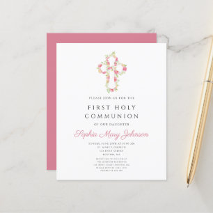 Budget Elegant Rosa Blommigt Kor Första kommission