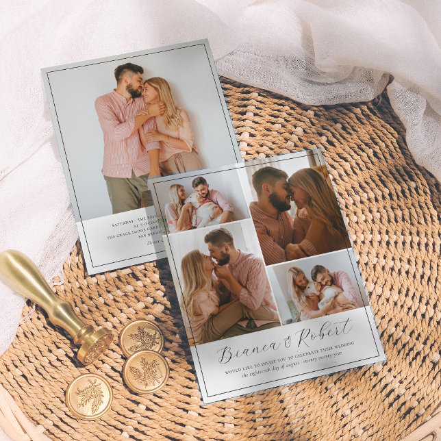 Budget Elegant Script Minimalist 5 Foton Bröllop (Skapare uppladdad)