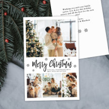 Budget Elegant Typografi Collage Julkort
