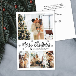 Budget Elegant Typografi Collage Julkort