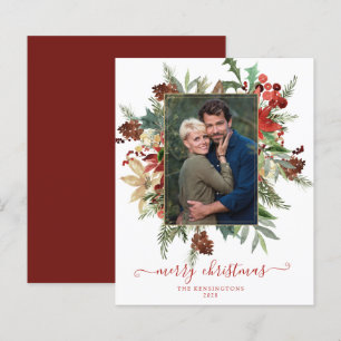 Budget Elegant Vinterblomma Guld Jul Foto