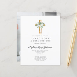 Budget Elegant White Blommigt Kor Första kommissio