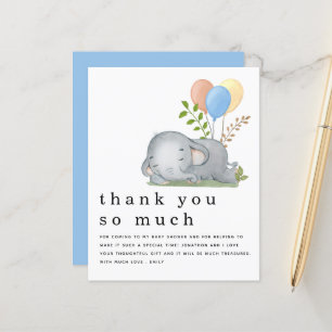 BUDGET Elephant Blue Boy Shower Tack