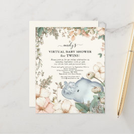 Budget Elephant Virtuell Baby Shower Twillingar In