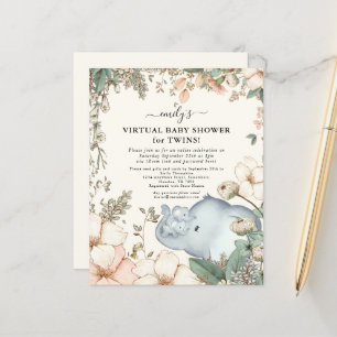 Budget Elephant Virtuell Baby Shower Twillingar In