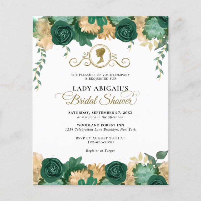 BUDGET Emerald Blommigt Victorian Möhippa (Framsida)