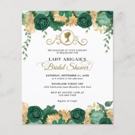 BUDGET Emerald Blommigt Victorian Möhippa