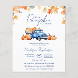 Budget En Liten Pumpa På Vägen Baby Shower