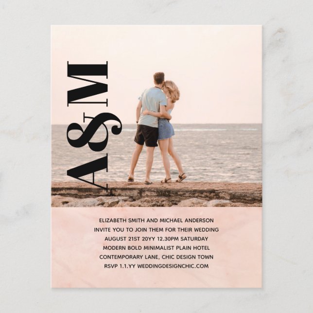 BUDGET Engagemangsfest Inbjudan FOTO FETSTILT TEXT Flygblad (Framsidan)