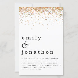 Budget - enkel inbjudan till bröllopsinbjudan i Gu