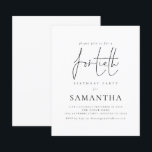 Budget Enkel Manus 40-års Födelsesfest Inbjudan<br><div class="desc">Det finns två pappersalternativ att välja mellan för denna storlek (4, 5 x 5, 6 tum) i Budget-sortimentet. För denna produkt rekommenderar jag halvblankt papper som är ett 110 gsm kartongpapper, liknande i tjocklek som ett vykort. Alternativet Satin är ett mycket tunnare papper, 80 gsm. Standardinställningen är halvblank. OBS! Det...</div>