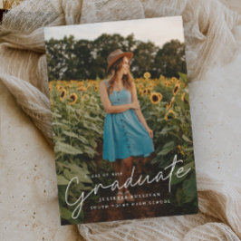 Budget Enkel Skript Foto Examen Inbjudningar