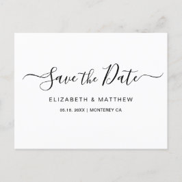 Budget Enkelt Minimalistisk Manus Spara Datum År Meddelande Vykort