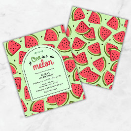 Budget ett i Melon 1:a födelsedagsinbjudan