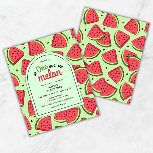 Budget ett i Melon 1:a födelsedagsinbjudan