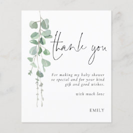 Budget Eucalyptus Baby Shower Party Tack