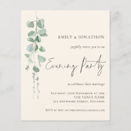 Budget Eucalyptus Bröllop Evening Party Ivory