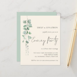 Budget Eucalyptus Bröllop Evening Party Ivory