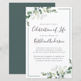 Budget Eucalyptus Firande i Life-inbjudan